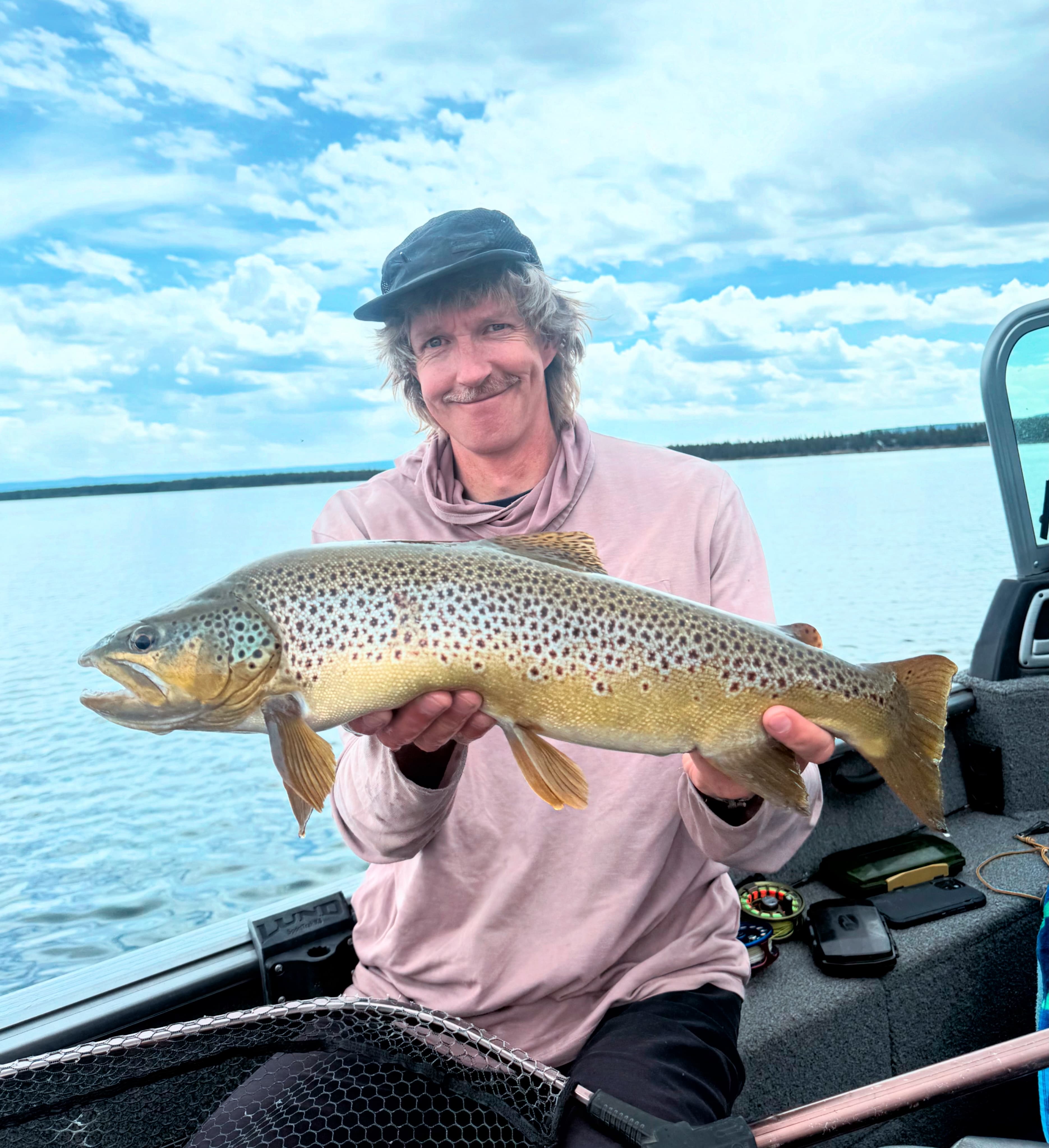 Big brown trout on Hebgen Lake